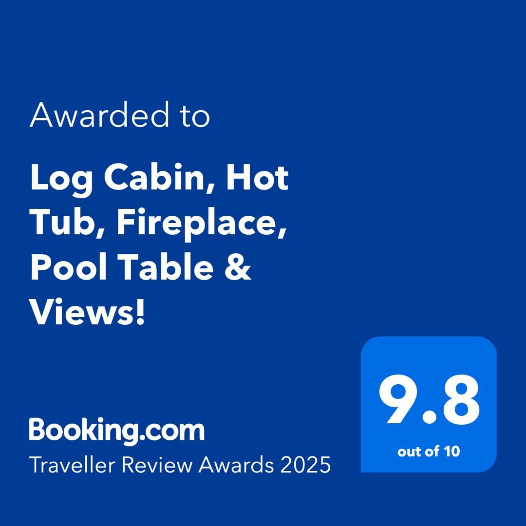 Log Cabin, Hot Tub, Fireplace, Pool Table & Views! Sevierville Esterno foto